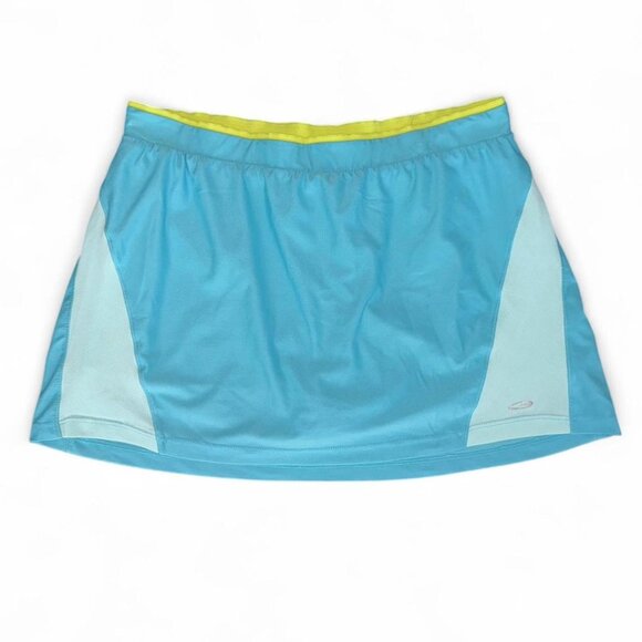 Champion Blue Two-Toned Short Mini Athletic Tennis Skirt Skort Youth Size XL - Picture 1 of 6